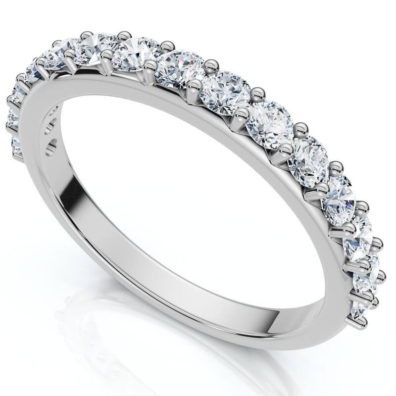 Bliss Diamond 1/2Ct Diamond Anniversary Wedding Ring Gold Lab Grown EF/VS