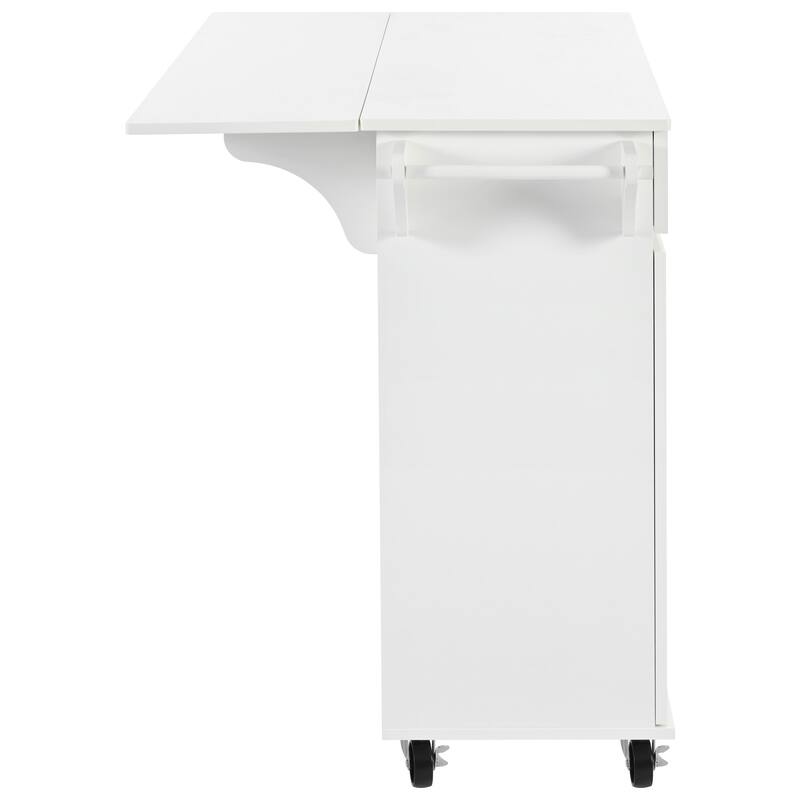 MDF Kitchen Cart with Towel Rack and Spice Rack and Drawer