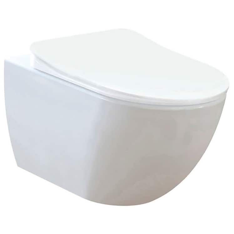 WS Bath Collections Free 1.28 GPF Wall Mounted One Piece Elongated