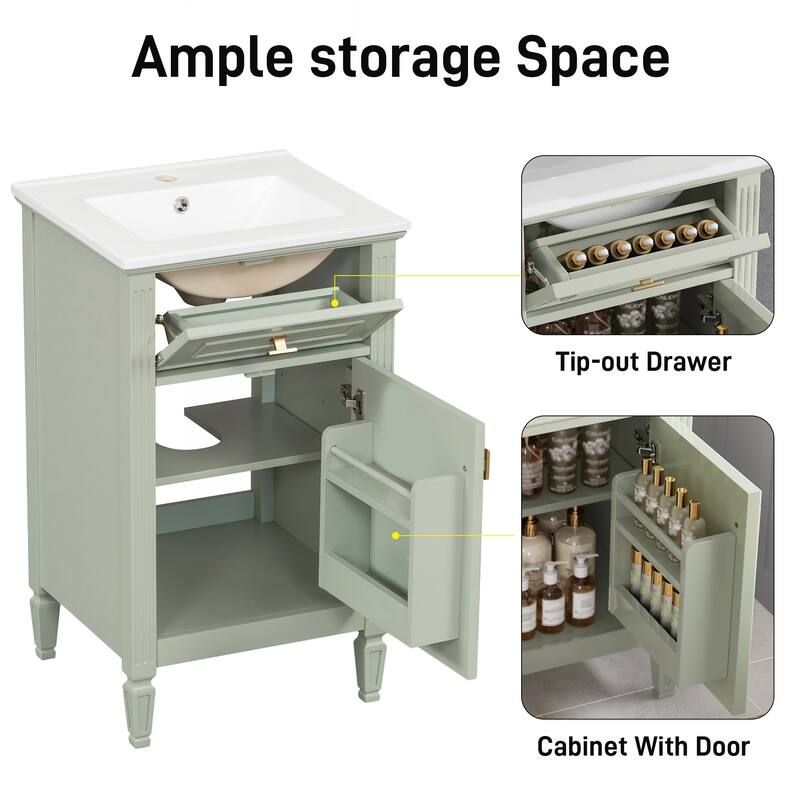 Modern Bathroom Vanity with Functional Storage and Stylish Design