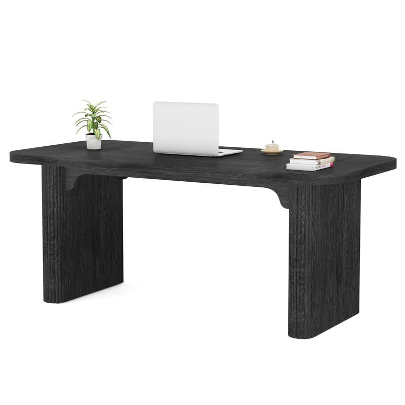 63'' W Wooden Executive Computer Desk for Home Office