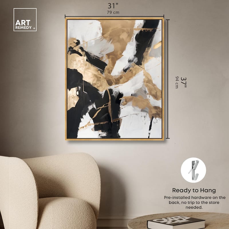 Cracked Gilt II Canvas by Art Remedy