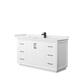 Option White, Black Trim, White Quartz Top