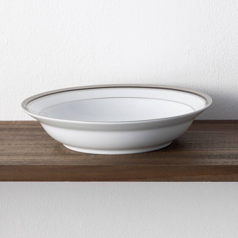 Austin Platinum Set of 4 Rim Dinner Bowls, 10", 25 oz.