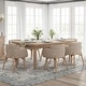preview thumbnail 4 of 23, Modern Upholstered Solid Wood Dining Chair With Arms (Set of 2) Brown