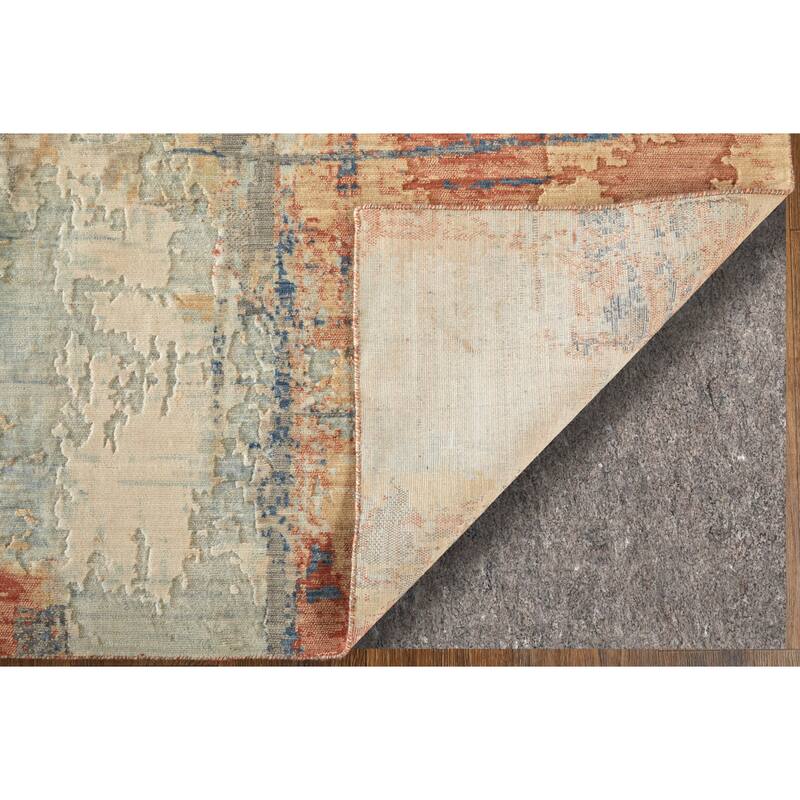 Grand Bazaar Hartman Machine Made Abstract Modern Area Rug