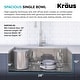 preview thumbnail 6 of 52, KRAUS Kore Stainless Steel Farmhouse Kitchen Sink with Accessories