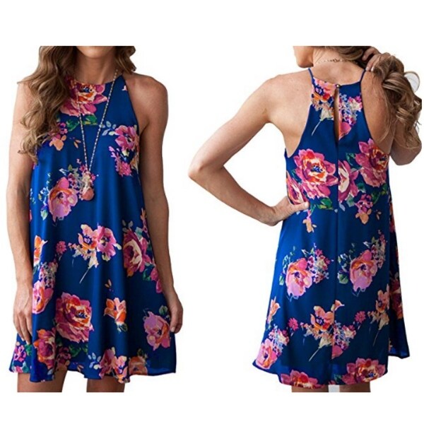 halter neck boho dress