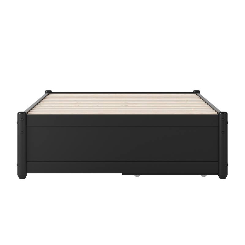 Barcelona Panel Platform Bed with Storage Drawers
