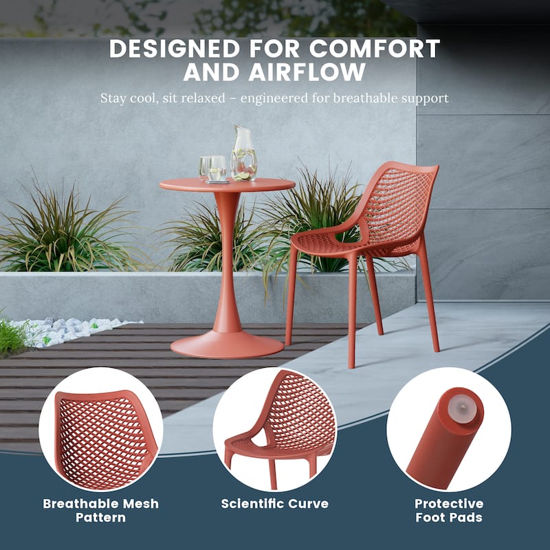 Frond and Form 6-Person Outdoor Rectangular Dining Set