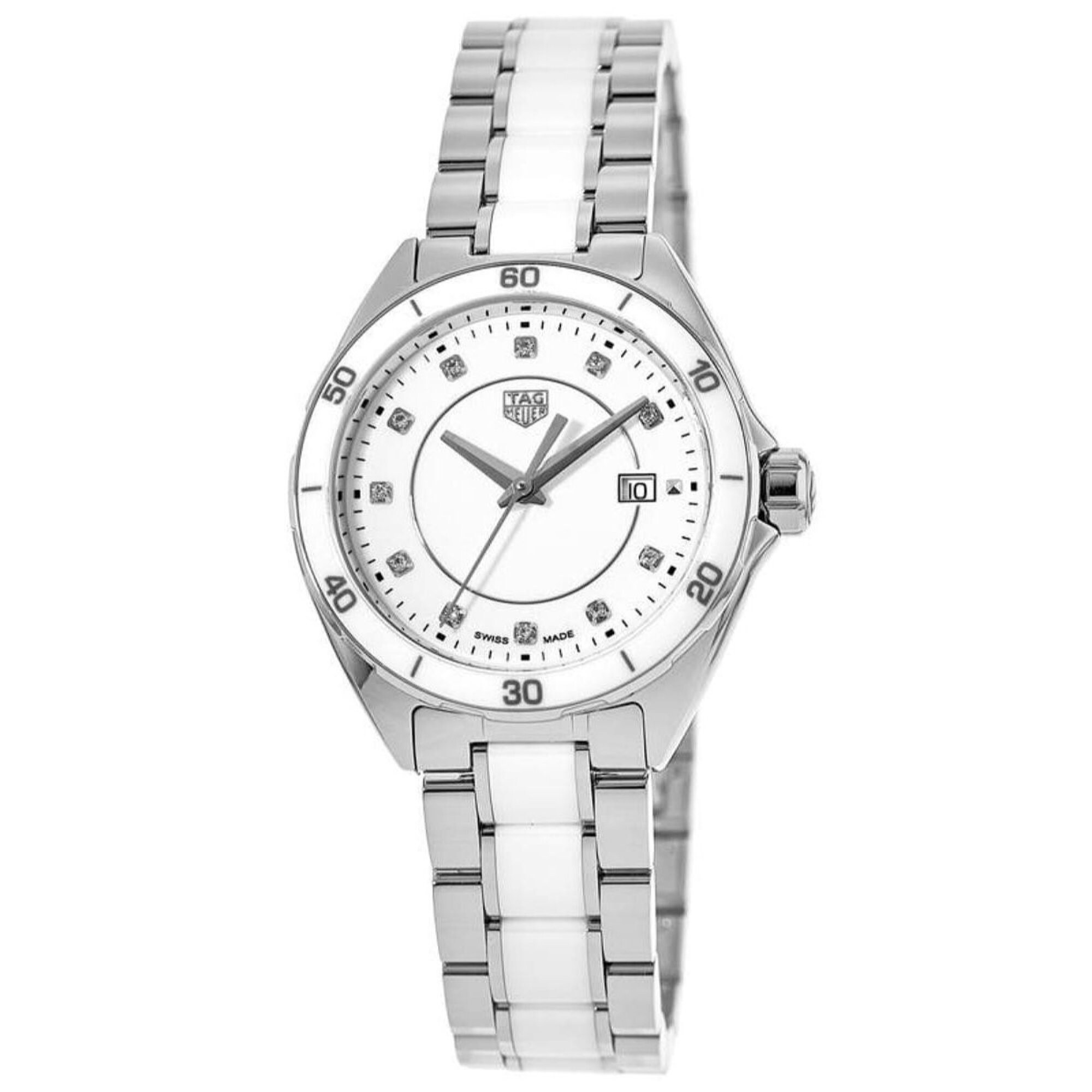 tag heuer formula 1 white ceramic ladies watch