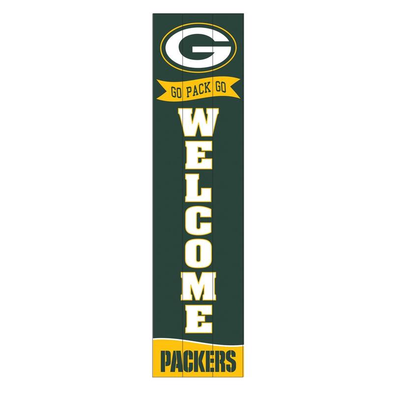 47" Porch Leaner Welcome Wall Sign, Green Bay Packers