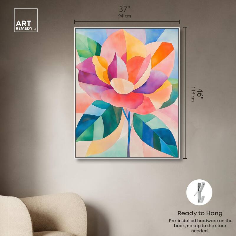 Ail Geofloral I Canvas by Art Remedy