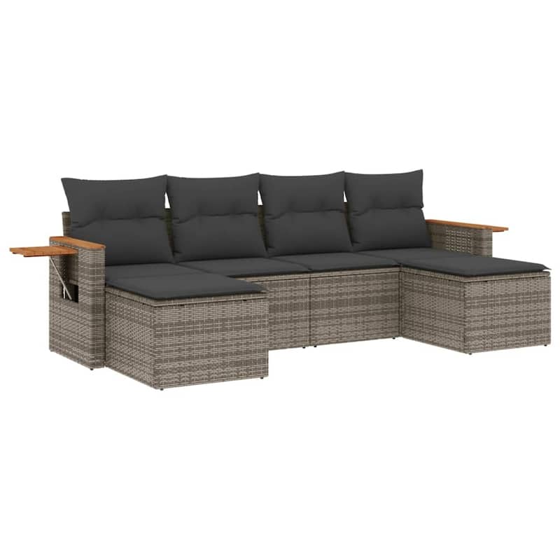 vidaXL Garden Sofa Set Gray - 21.7 x 21.7 x 14.6