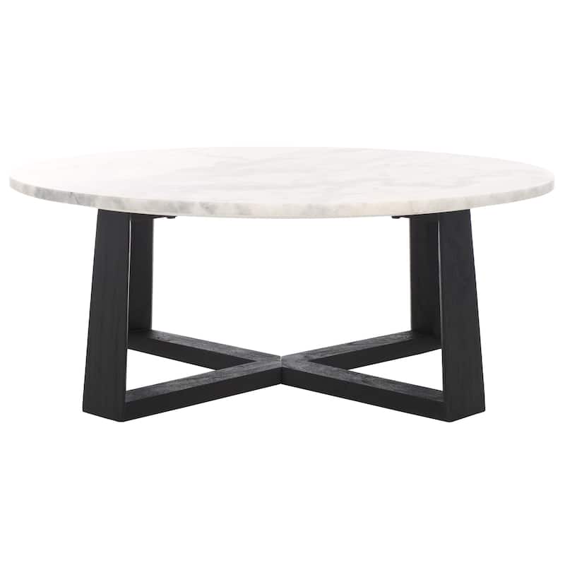 SAFAVIEH Couture Trenton Marble Top Coffee Table - 38"W x 38"D x 15"H