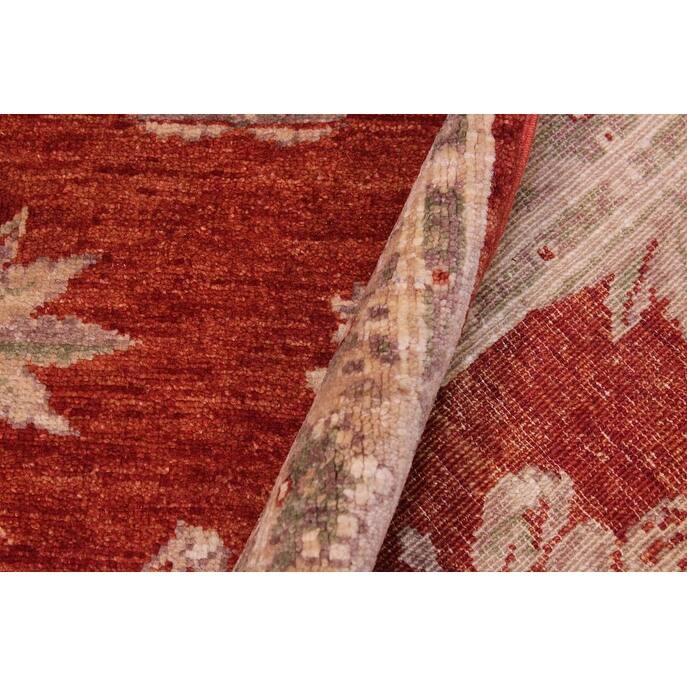 Oriental Ziegler Roma Red Tan Hand-Knotted Wool Rug - 3'2'' x 5'0''