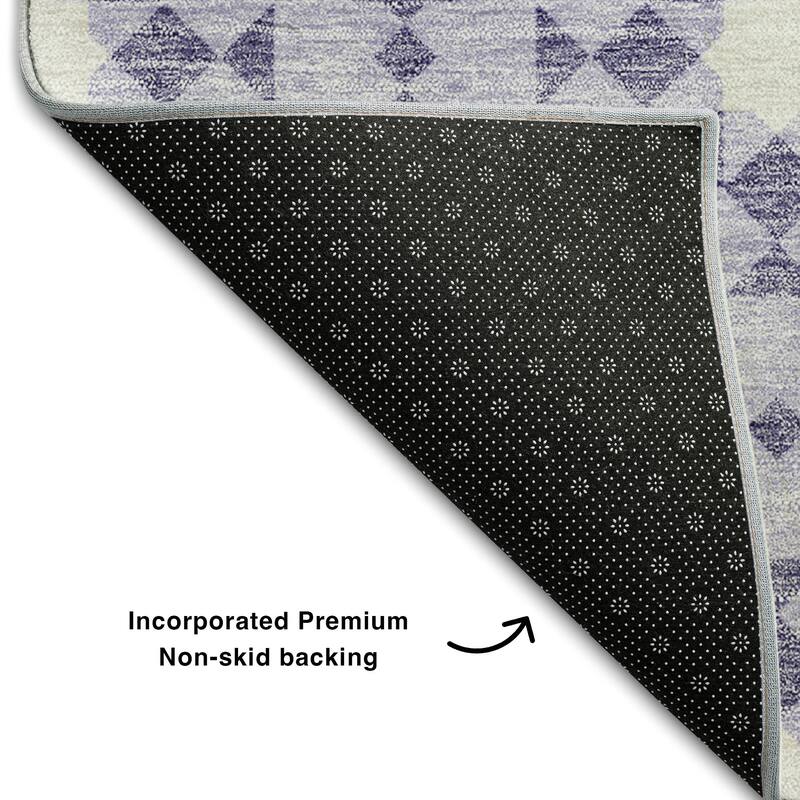 Premium Washable Super Soft Modern Mosaic Mayfield Rug