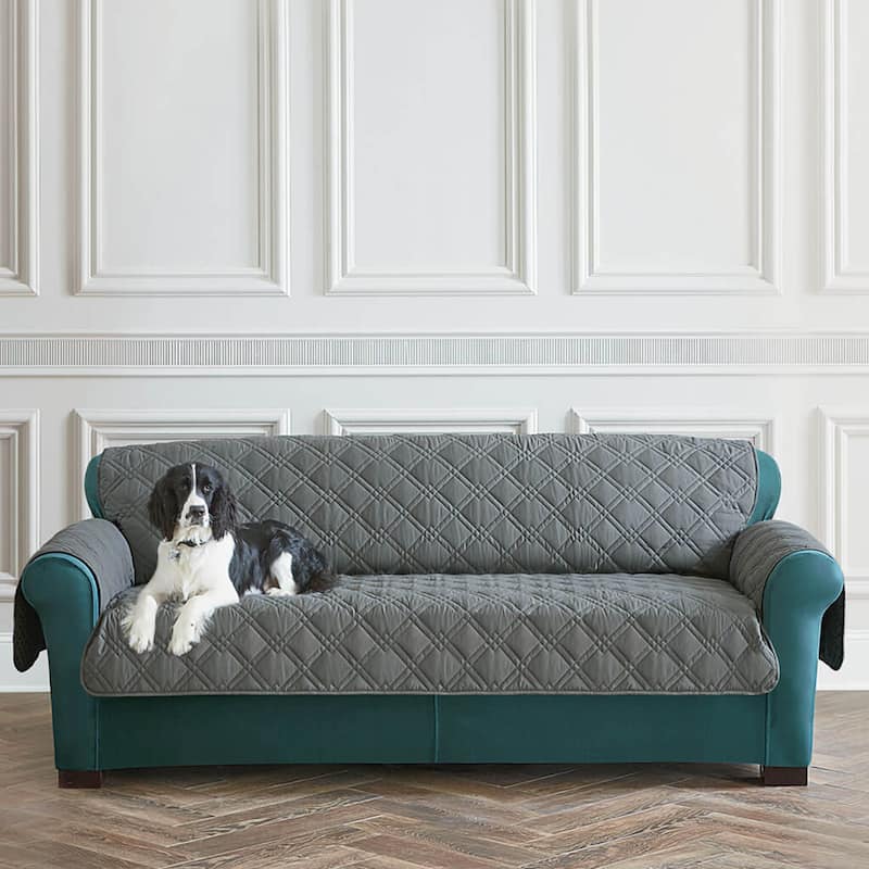 SureFit Pet Protector Sofa Furniture Cover - Grey