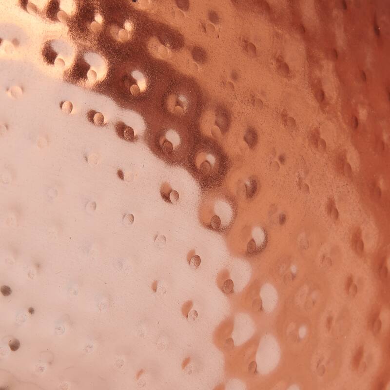 Hammered Metal Bowl with Copper Finish