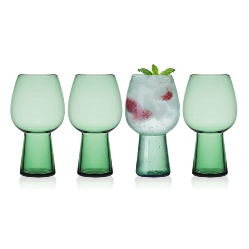 Mikasa French Countryside Amber Iced Tea Glasses 12 Oz set of 4