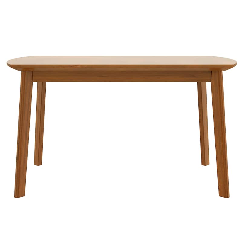 47" Modern Rectangular Wood Dining Table with Legs for 4