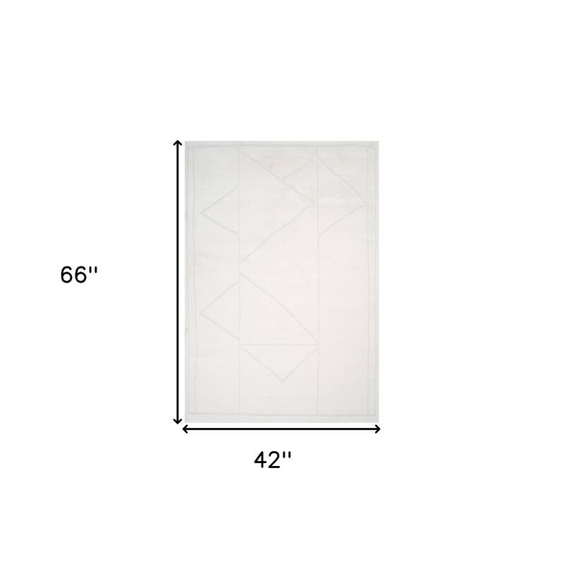 HomeRoots Geometric Rectangle Area Rug