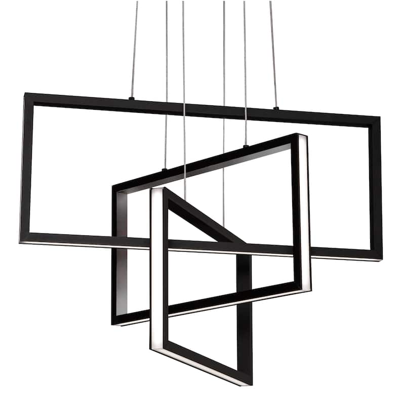 AFX Cole LED Pendant - Medium 24 inch - Black