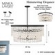 preview thumbnail 8 of 9, Minka Lavery 6706 Shimmering Elegance 9 Light 36" Wide Crystal