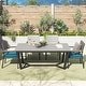 preview thumbnail 10 of 30, Corvus Orville 6-piece Aluminum Outdoor Dining Set with WPC Table Top