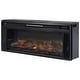 preview thumbnail 3 of 3, 43 Inches Electric Fireplace Insert with Log Set Look, Black