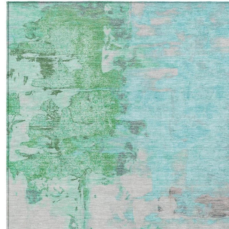HomeRoots Abstract Transitional Rectangle Outdoor Rug