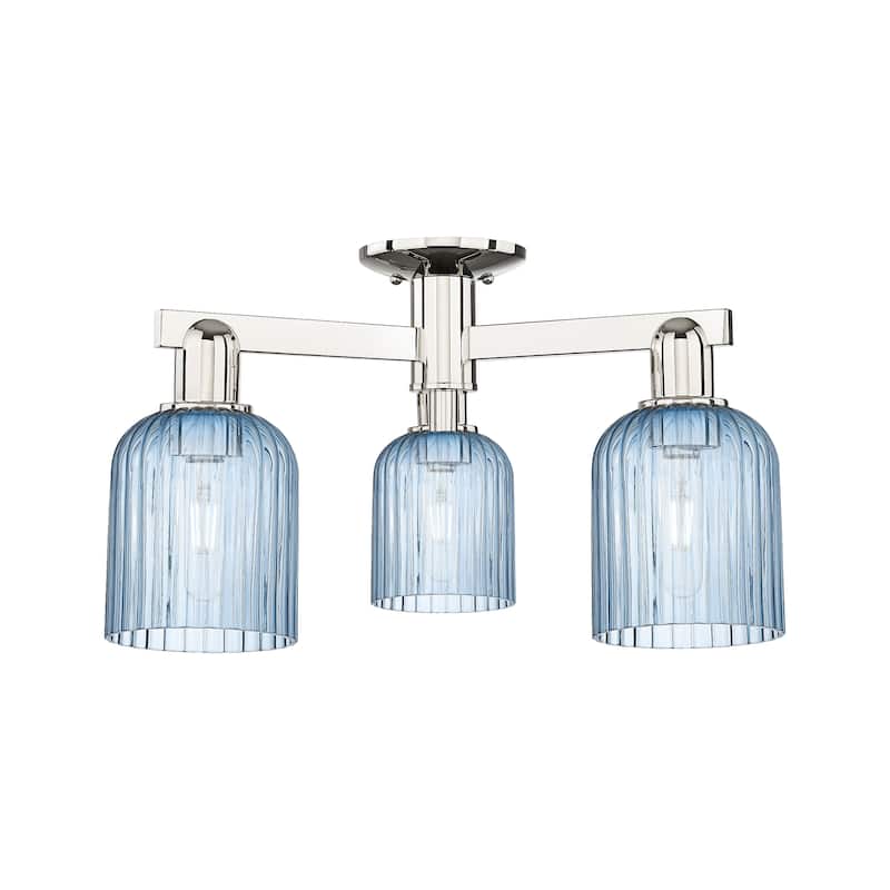 Innovations Lighting Downtown Urban - Bridal Veil - 3 Light 23" Semi-Flush Mount Light