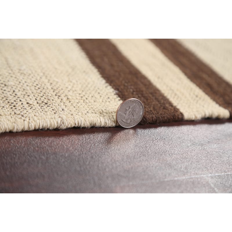 Natural Dye Kilim Oriental Wool Area Rug Flat-weave Home Decor Carpet - 4'8" x 6'4"