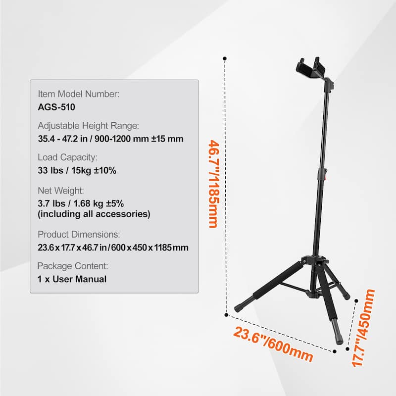 Tripod Guitar Stand for Guitar Acoustic Electric Classical Bass