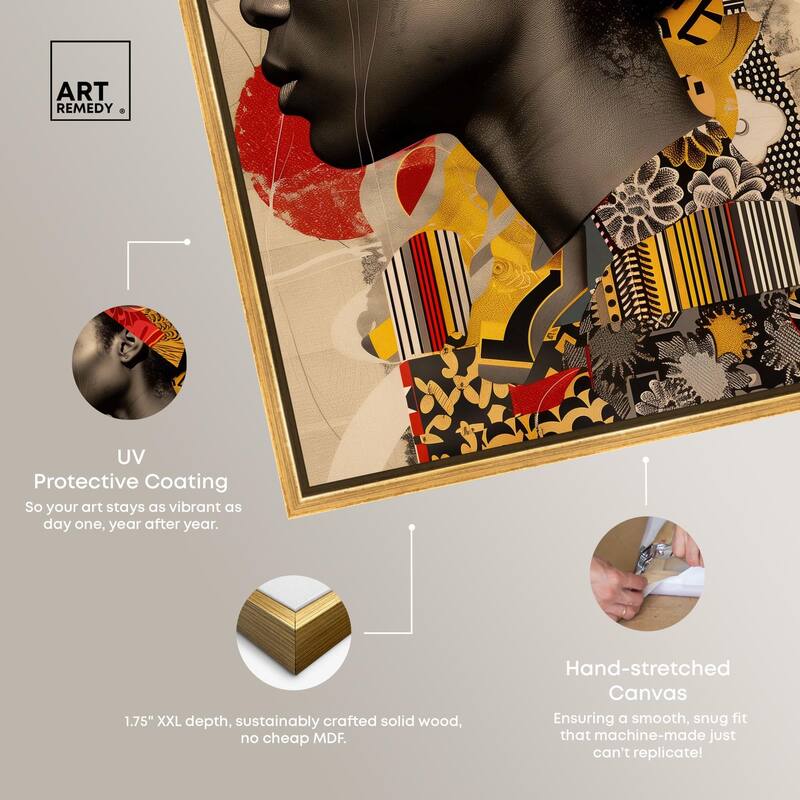 Cultural Collage Canvas by Art Remedy