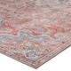 preview thumbnail 8 of 9, Gracewood Hollow Eddo Indoor/Outdoor Red and Light Blue Medallion Area Rug