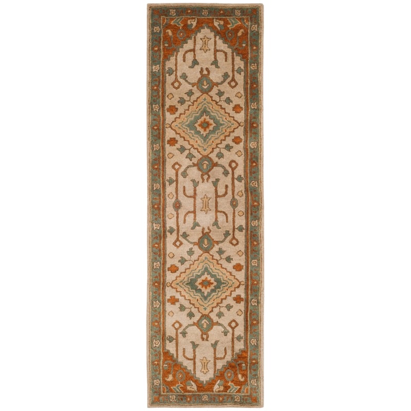 SAFAVIEH Handmade Heritage Seaflora Traditional Oriental Wool Rug