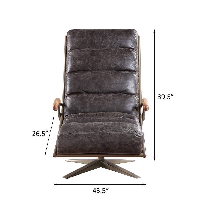 Austin Morocco Channel Tufted and Swivel Accent Chair