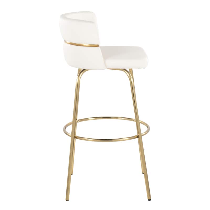 Silver Orchid Lena 30" Fixed-Height Bar Stool (Set of 2)