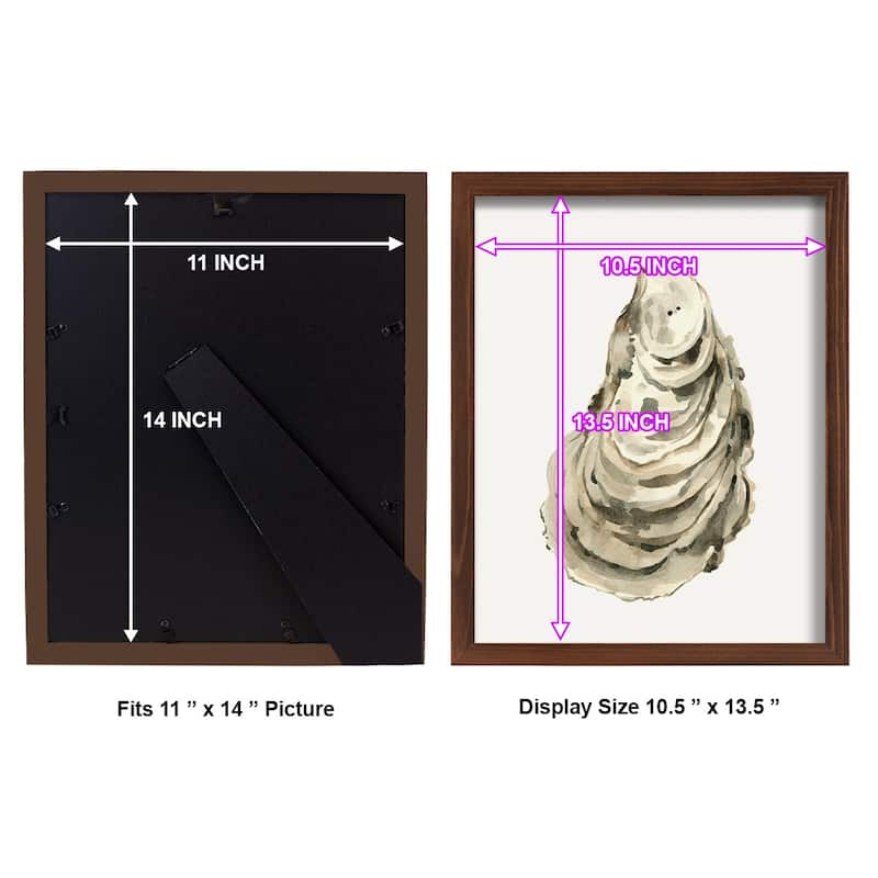Neutral Oyster Study I -Framed Print w/glass-Cherry Red