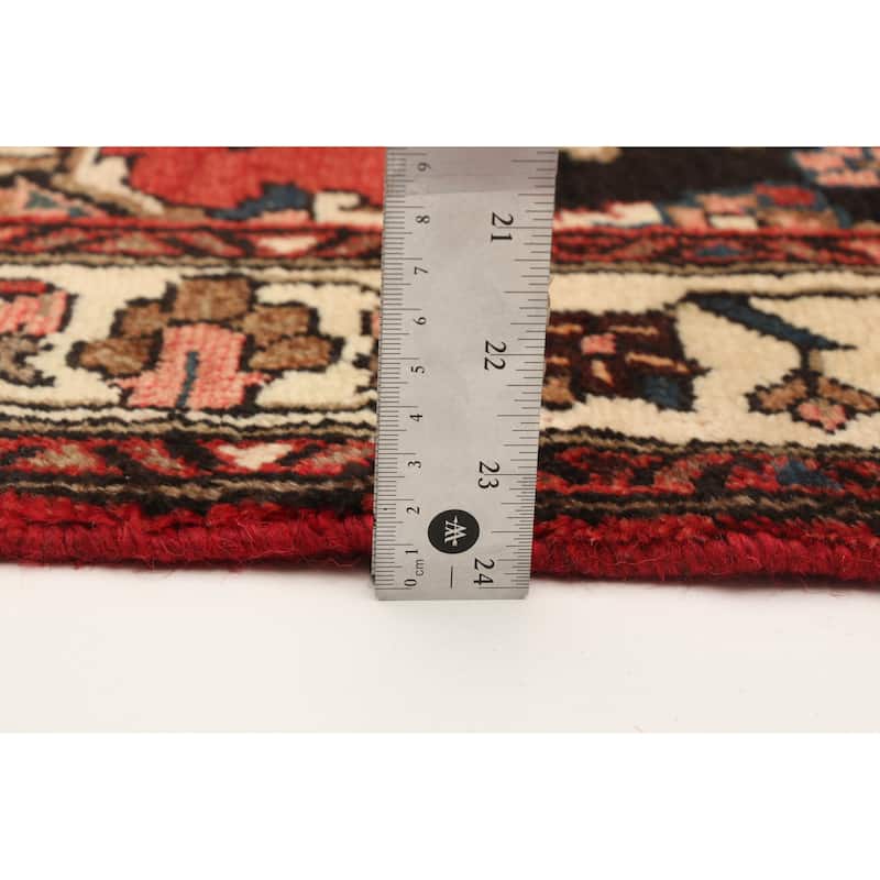 ECARPETGALLERY Hand-knotted Anadol Red Wool Rug - 3'5 x 9'6