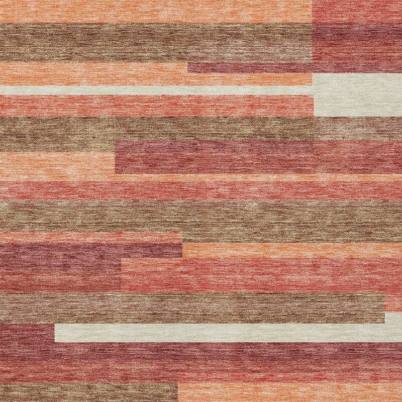 HomeRoots Striped Transitional Rectangle Outdoor Rug