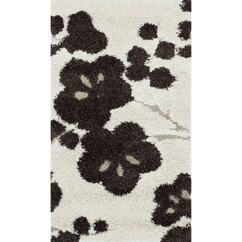 Alexander Home Julian Transitional Floral Shag Area Rug - 2'3" x 3'9"