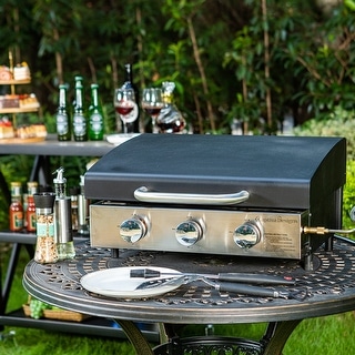 Portable gas 2024 griddle grill