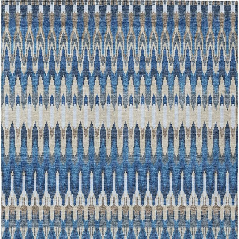 HomeRoots Southwestern Transitional Rectangle Outdoor Rug
