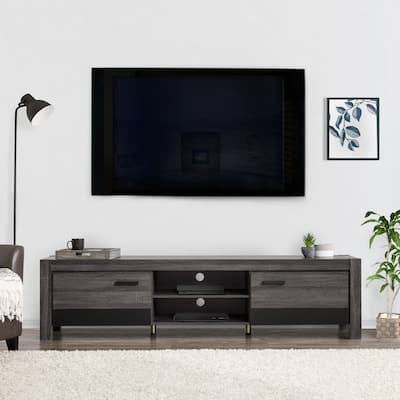 Joliet Low Profile TV Bench with Doors, for TVs up to 95"