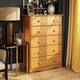100% Solid Wood 5-Drawer Chest by Palace Imports - Honey Pine