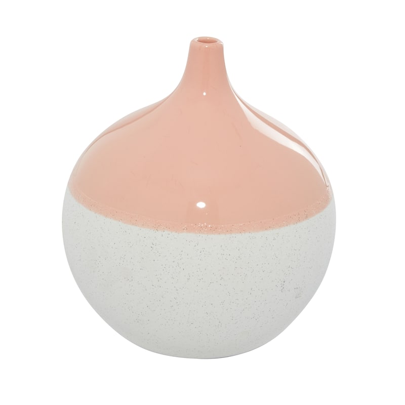Pink Ceramic Modern Vase 10 x 9 x 9 - 9 x 9 x 10Round