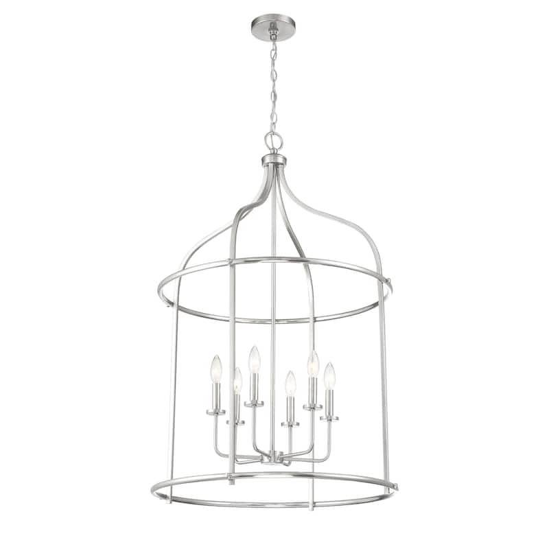 Savoy House 3-7388-6 Brookstone 6 Light 26" Wide Taper Candle Pendant