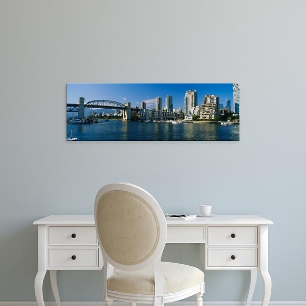 Easy Art Prints Panoramic Image 'Burrard Street, Granville Island, Vancouver, British Columbia, Canada' Canvas Art